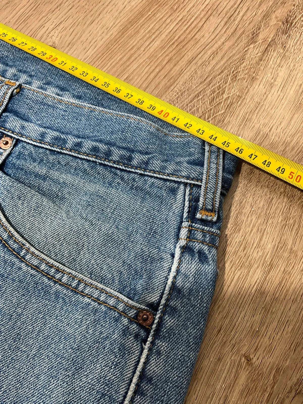 Jean Levi's 505 Coupe Regular W38 L34 Vintage 100% Coton Bleu DélavéLvh 245 – photo 12